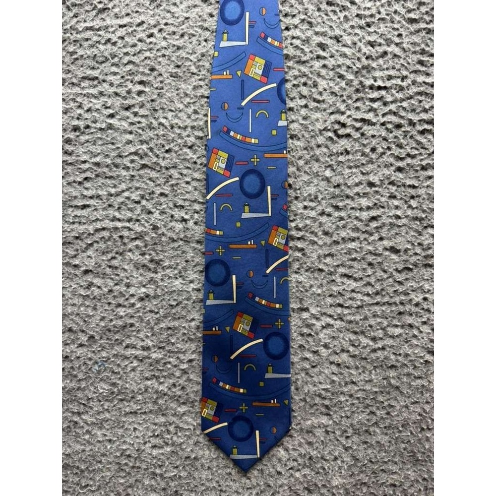 Wassily Kandinsky Men's Guggenheim Museum 100% Silk Tie Multicolor One Size‎